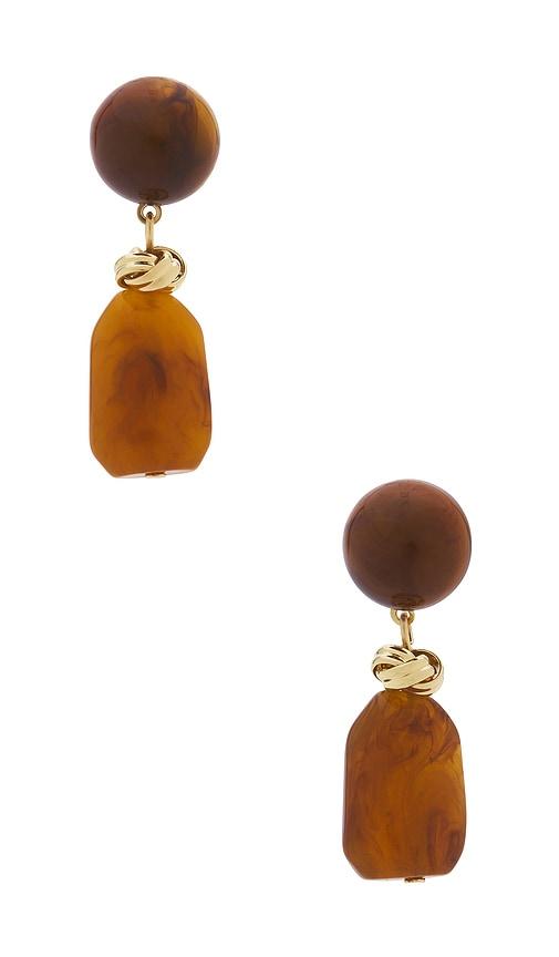amber sceats monowi earrings in brown.