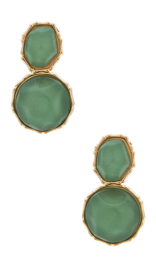 amber sceats prague earrings in sage.