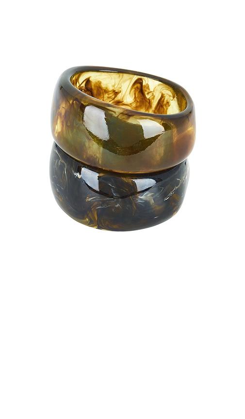 amber sceats rio bracelet set in brown.