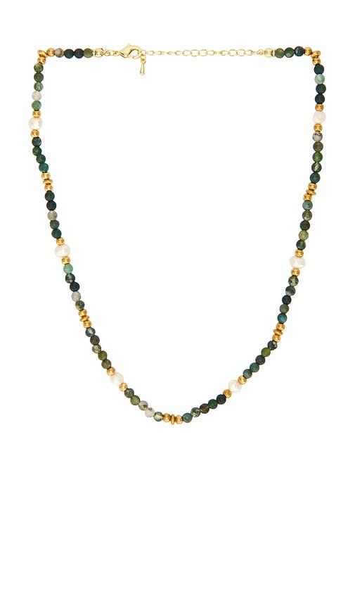 amber sceats vadisi necklace in green.