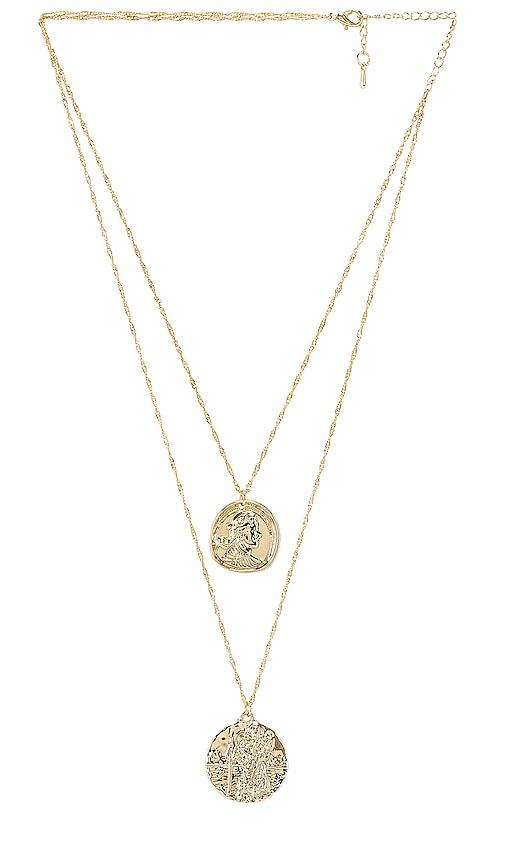 amber sceats x revolve athens necklace in metallic gold.