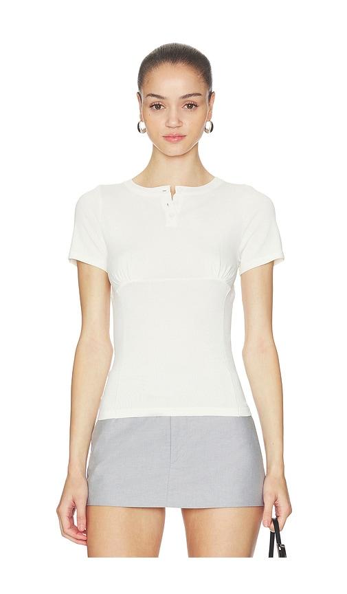 amelie teje bruni blouse in white. - size s (also in xs)