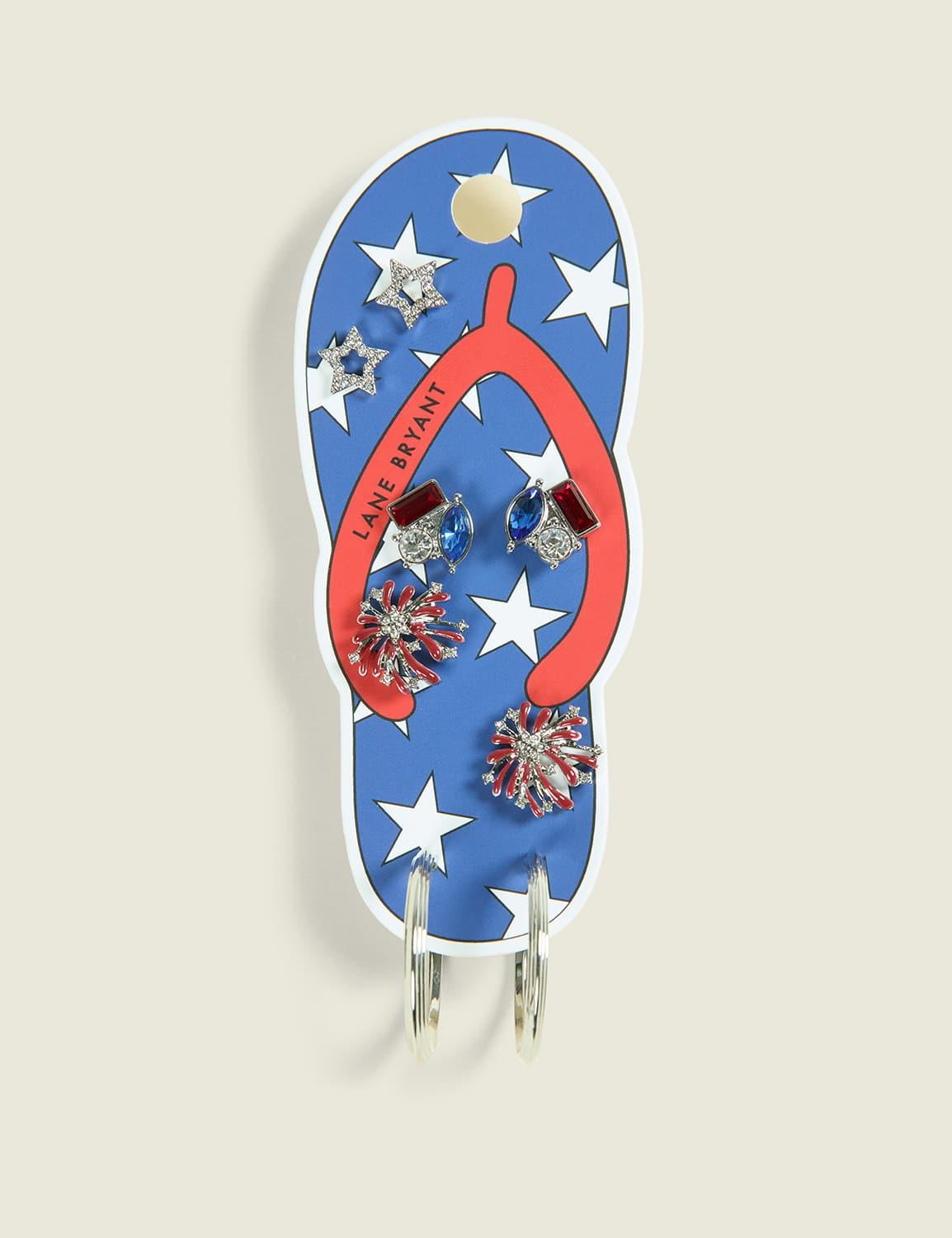 americana earring 4-pack