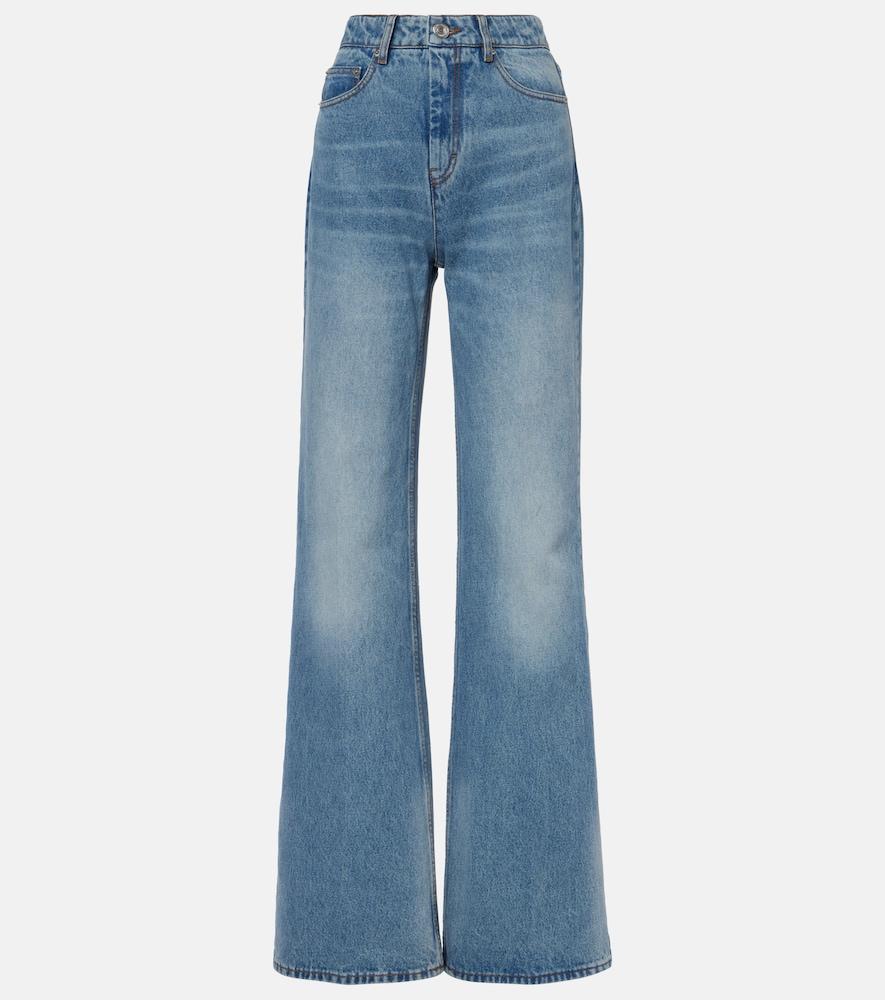 ami paris high-rise flared jeans