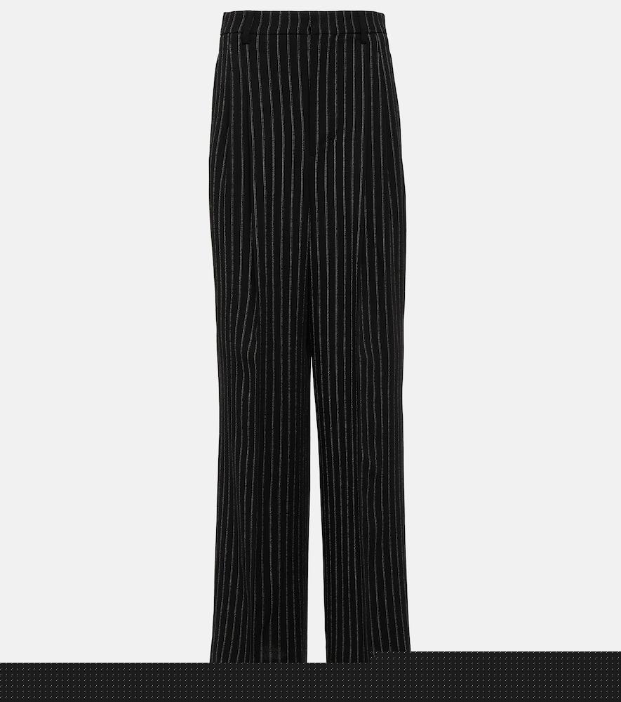 ami paris high-rise wool wide-leg pants