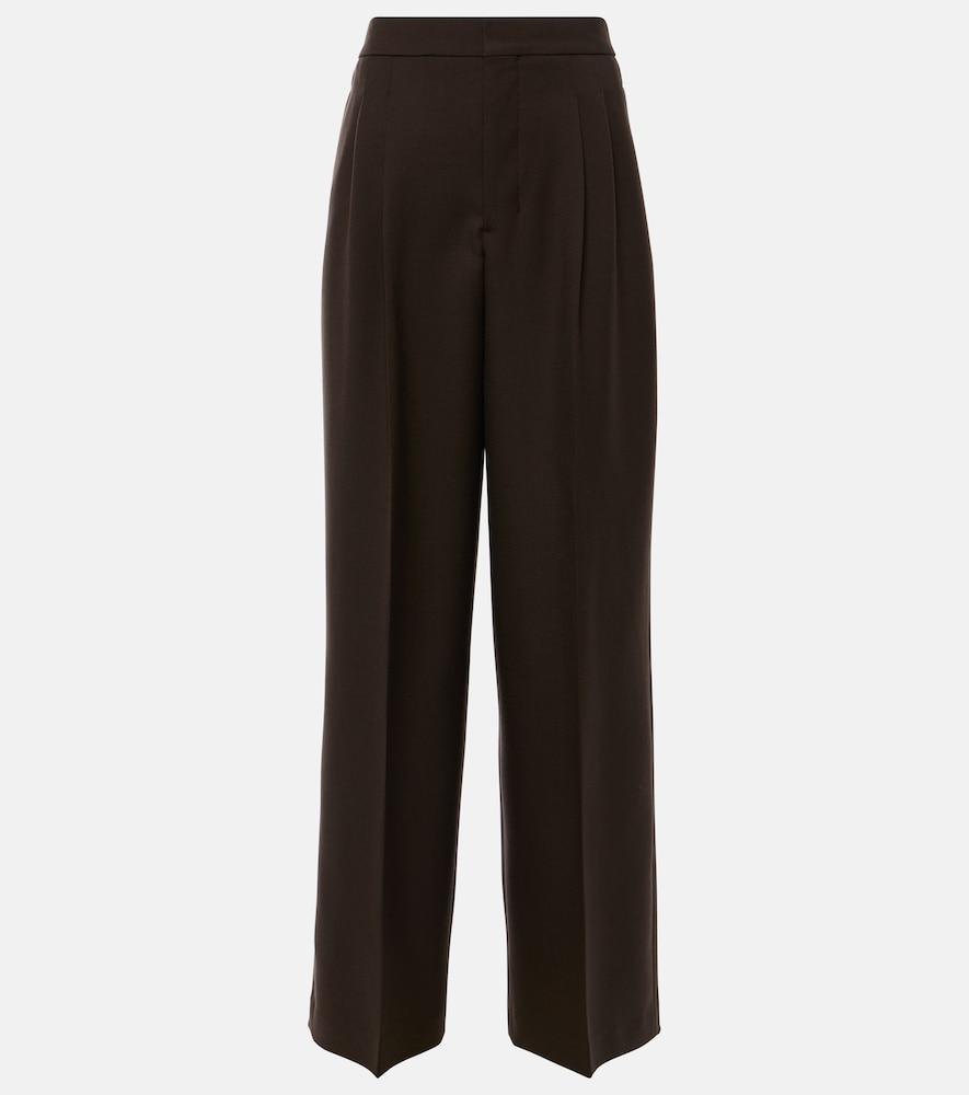 ami paris virgin wool straight-leg pants