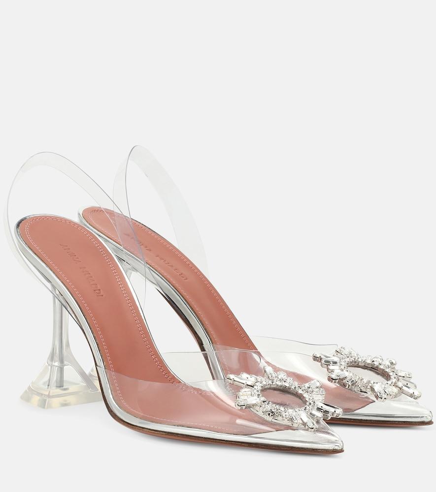 amina muaddi begum embellished pvc pumps