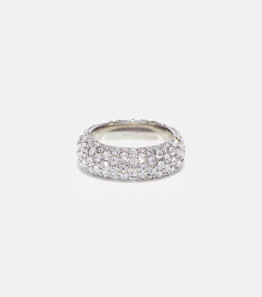 amina muaddi cameron crystal-embellished ring