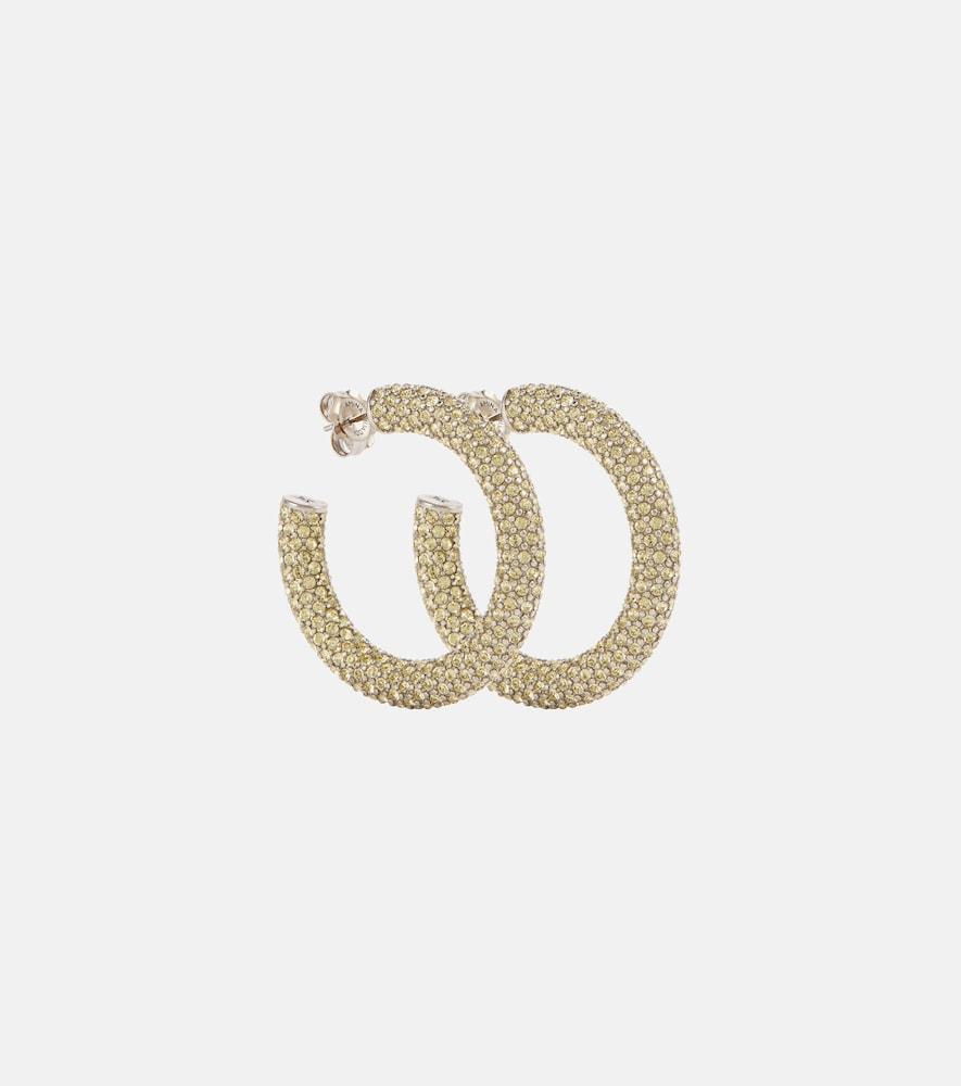 amina muaddi cameron medium hoop earrings
