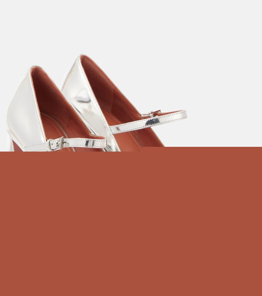 amina muaddi charlotte 95 leather mary jane pumps