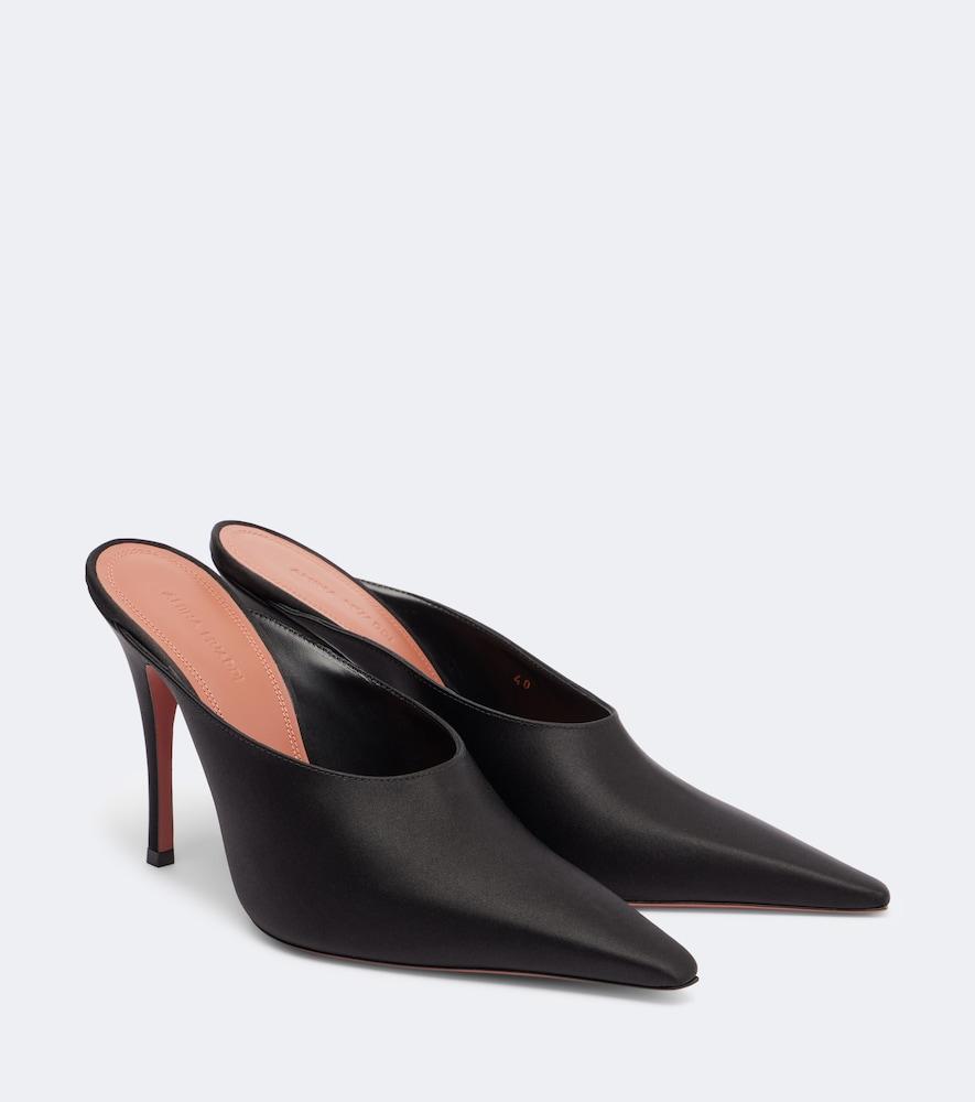 amina muaddi felicia satin mules