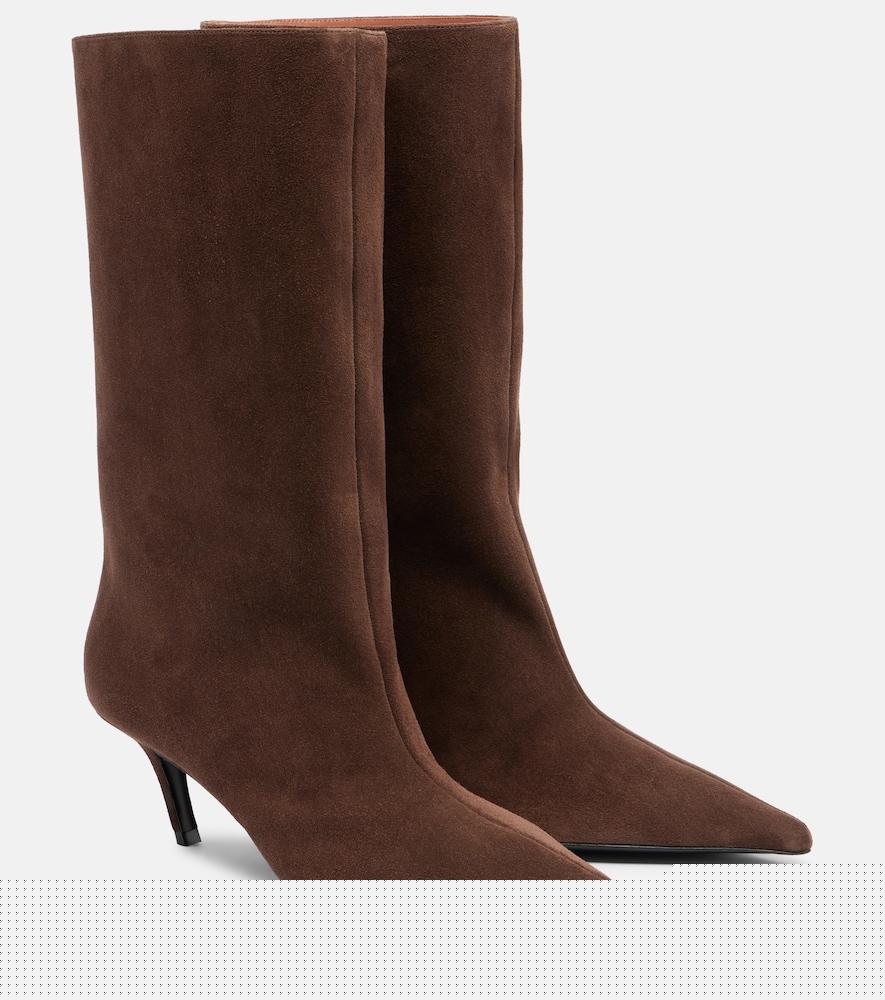 amina muaddi fiona suede boots