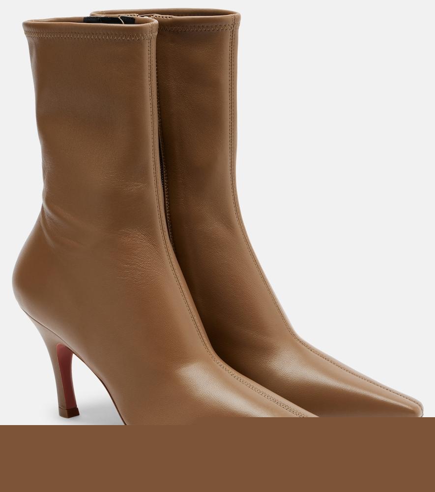 amina muaddi jamie leather ankle boots