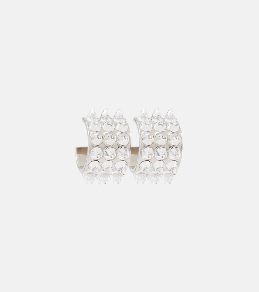 amina muaddi karma crystal-embellished earrings