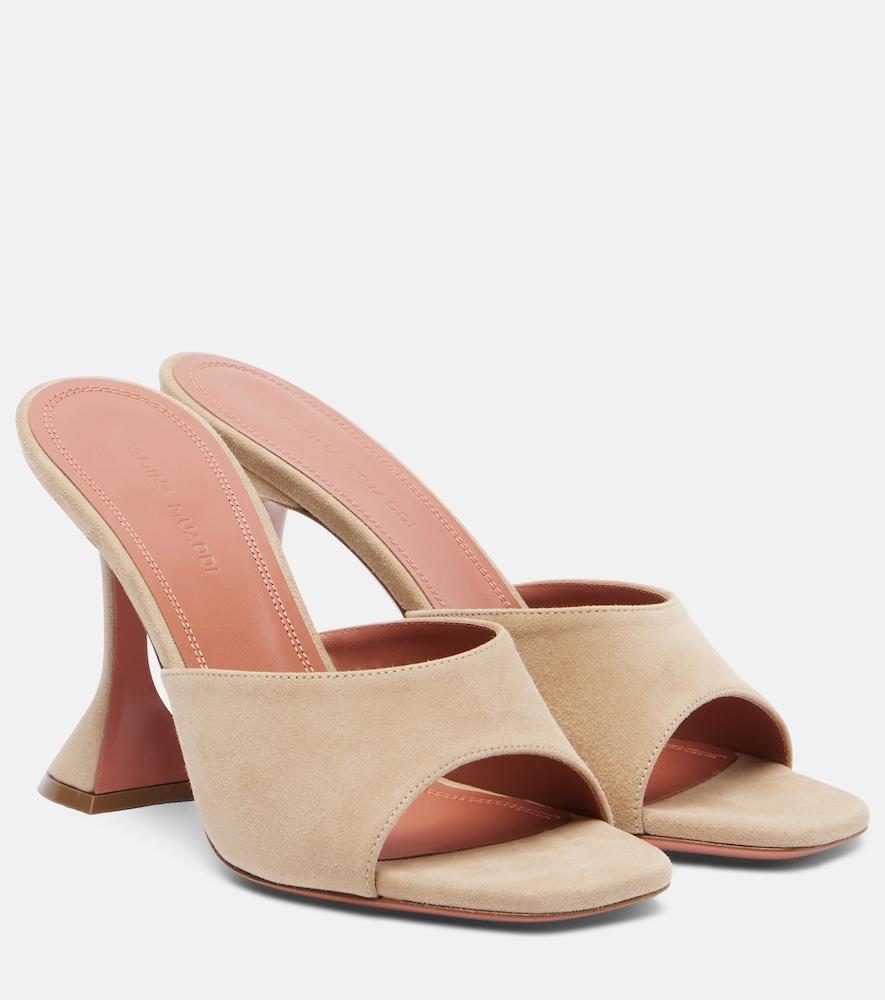 amina muaddi lupita suede mules