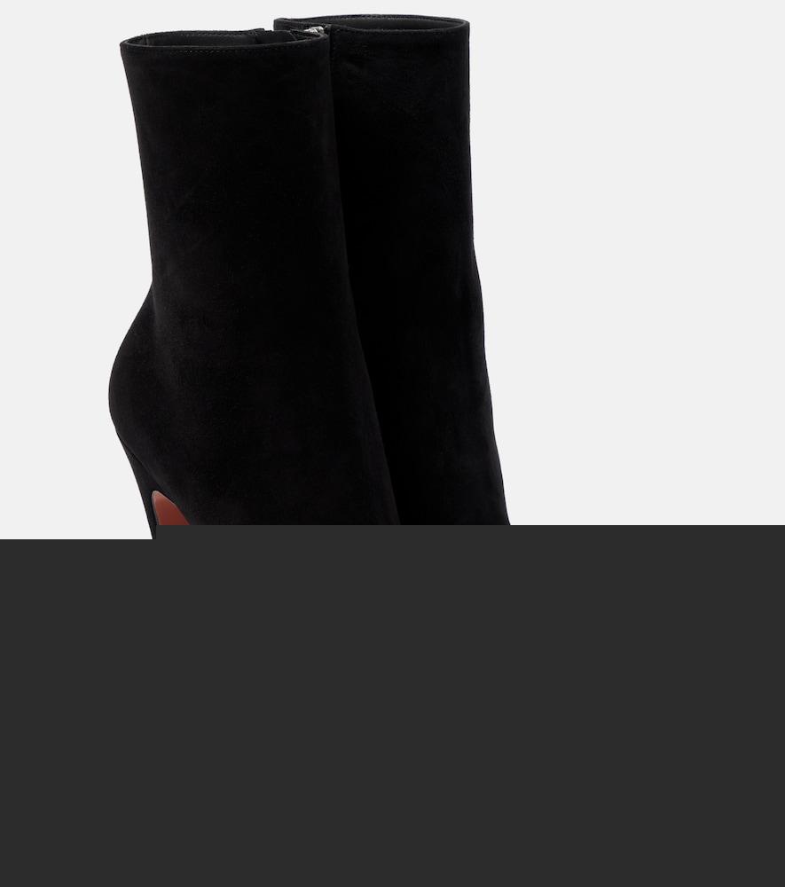 amina muaddi yigit 150 suede ankle boots