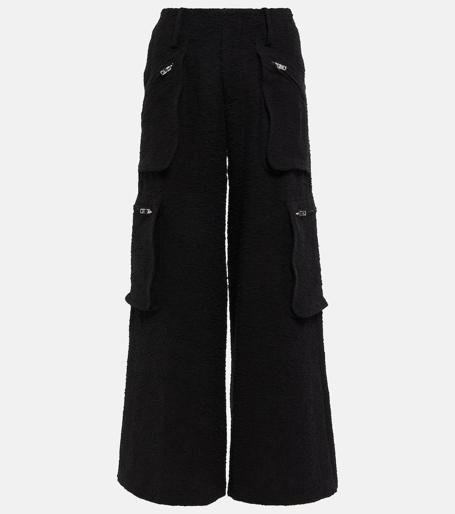 amiri high-rise wide-leg cargo pants