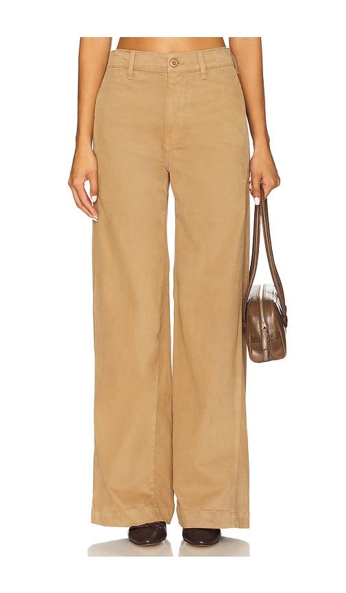 amo denim maddi trouser in tan. - size 27 (also in 31, 32)