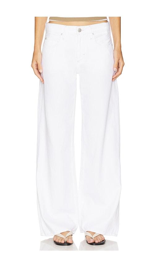 amo denim regina wide leg in white. - size 24 (also in 30, 32)