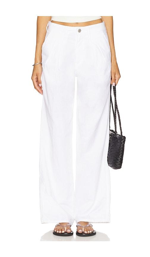 amo denim sheryl trouser in white. - size 28 (also in 31)