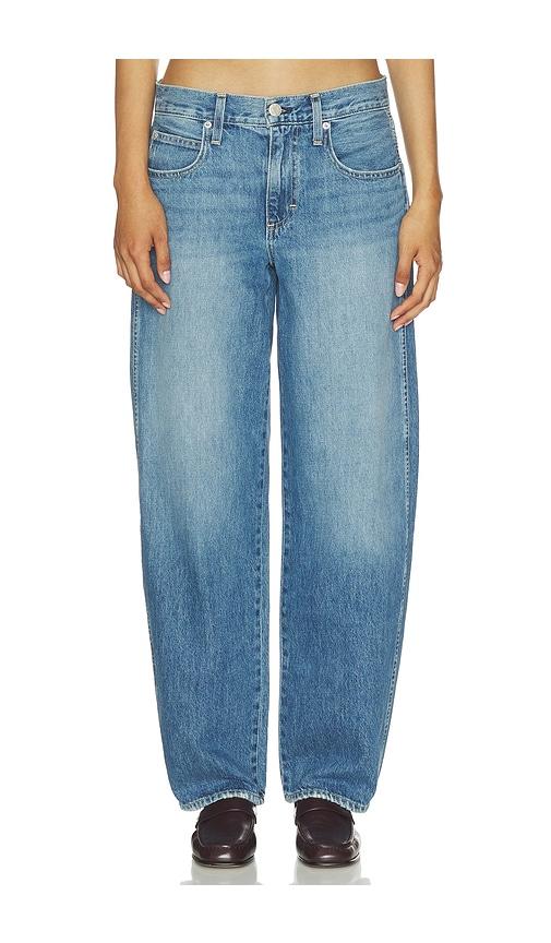 amo denim tatum barrel jeans in blue. - size 23 (also in 24, 25, 26, 27, 28, 29, 30, 31, 32)