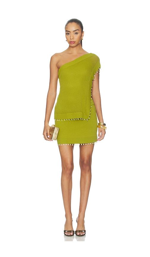 amur alaia day dress in green. - size l (also in xs, s, m)