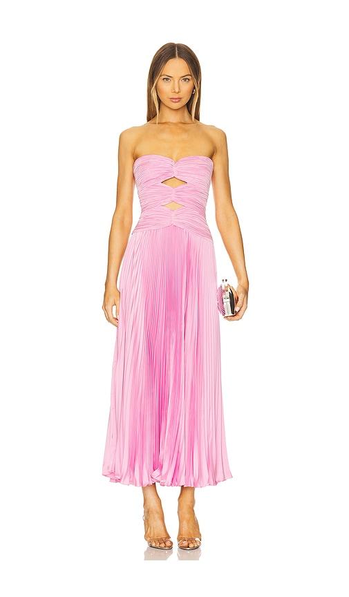 amur carolynn maxi dress in pink. - size 0 (also in 2, 4, 6, 8, 10, 12)