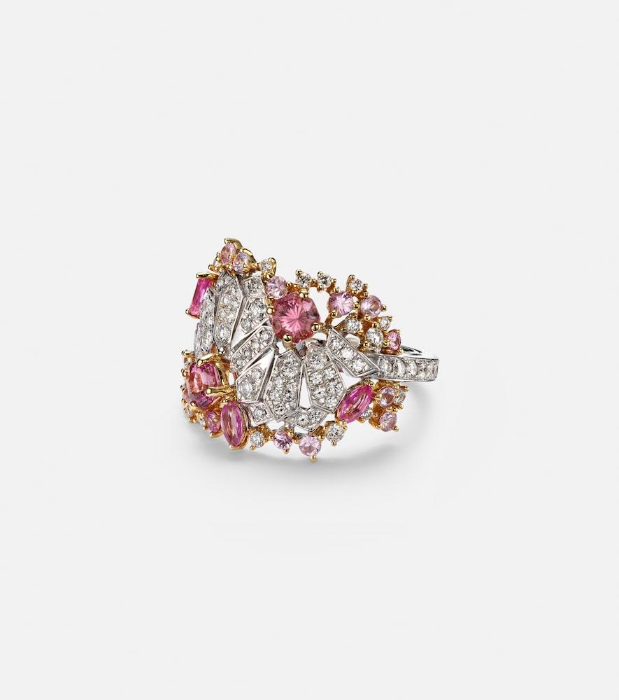 ananya magnificent jewels volume 2 18kt gold pinky ring with gemstones