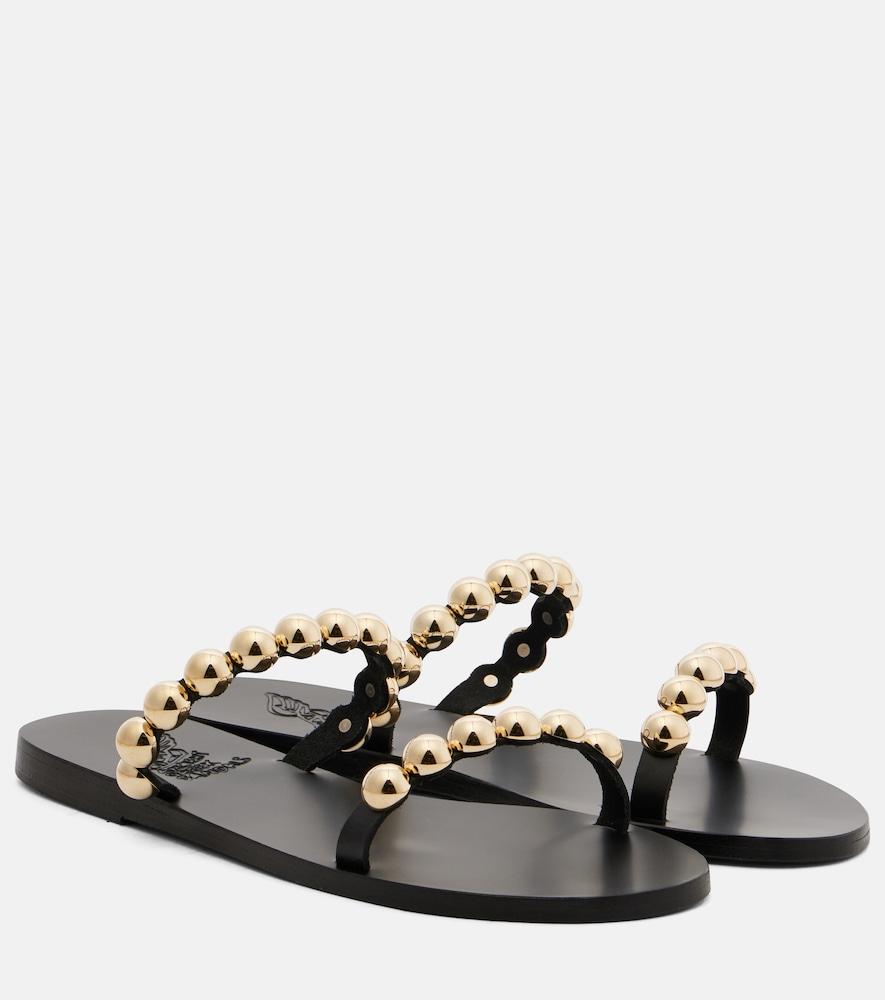 ancient greek sandals lambri studded leather sandals