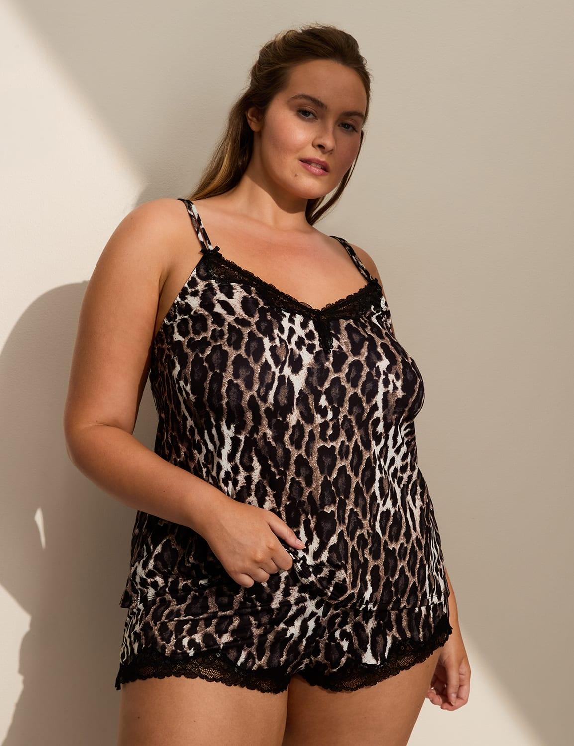 animal print cami & short set