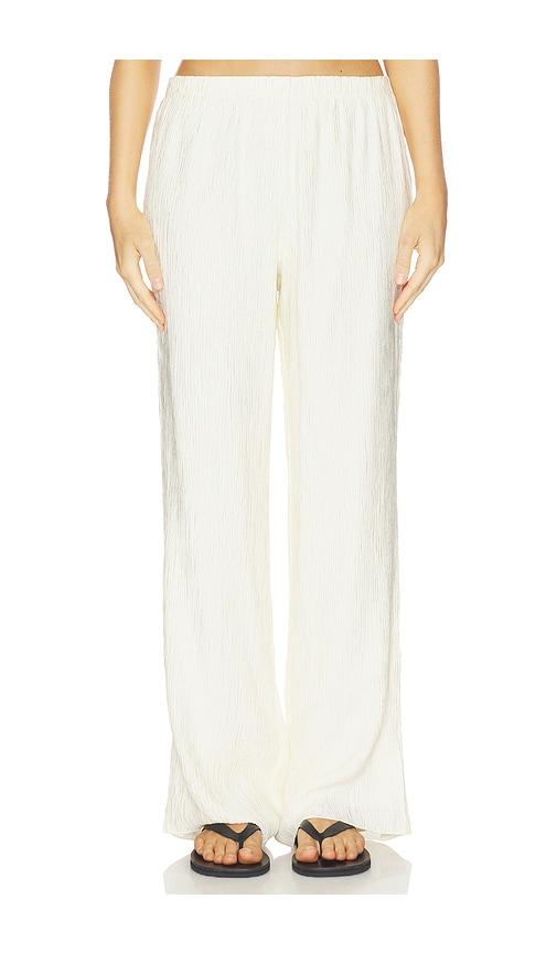 anine bing aden pant in cream. - size l (also in xs, s, m)