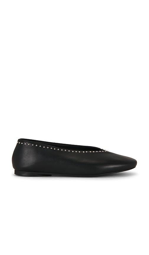 anine bing ana studs flat in black. - size 36 (also in 37, 39)