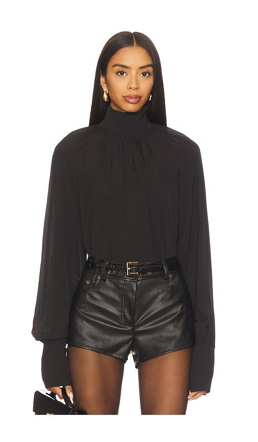 anine bing anne top in black. - size s (also in xs)