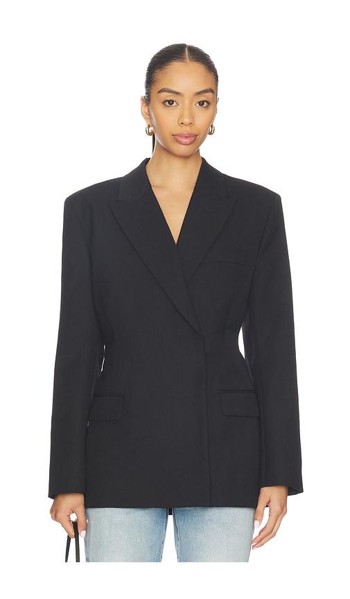 anine bing aretha blazer in black. - size l (also in xs)