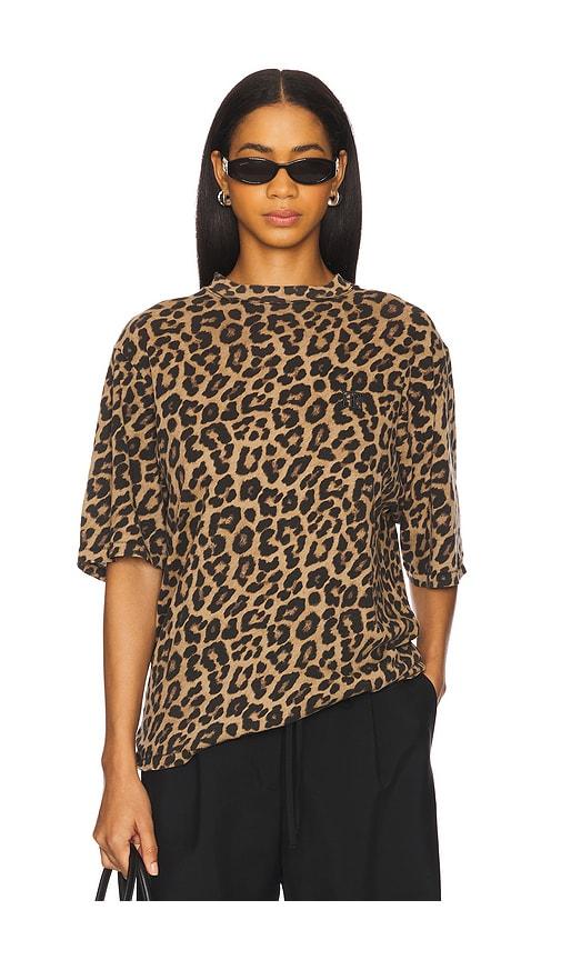 anine bing avi tee in brown. - size m (also in xs, s)