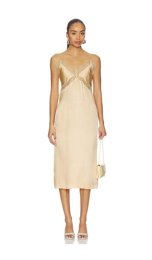 anine bing carissa dress in blush. - size l (also in xs, s, m)
