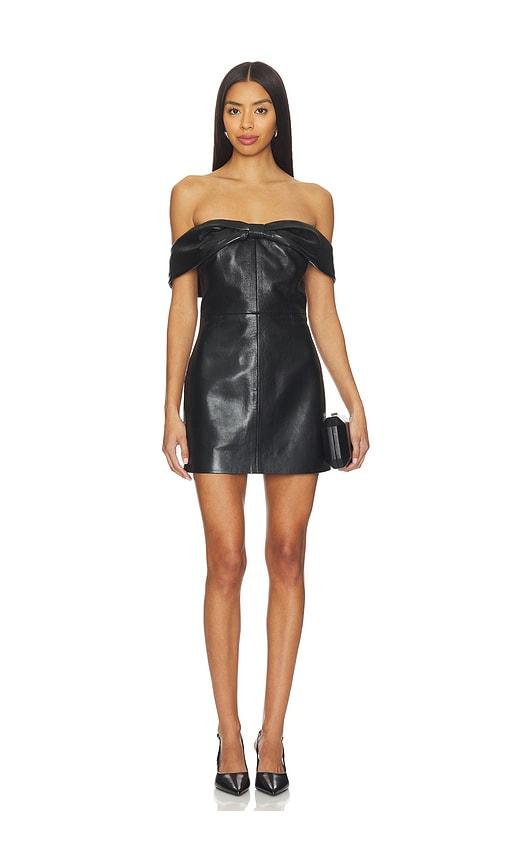 anine bing colleen mini dress in black. - size s (also in xs)