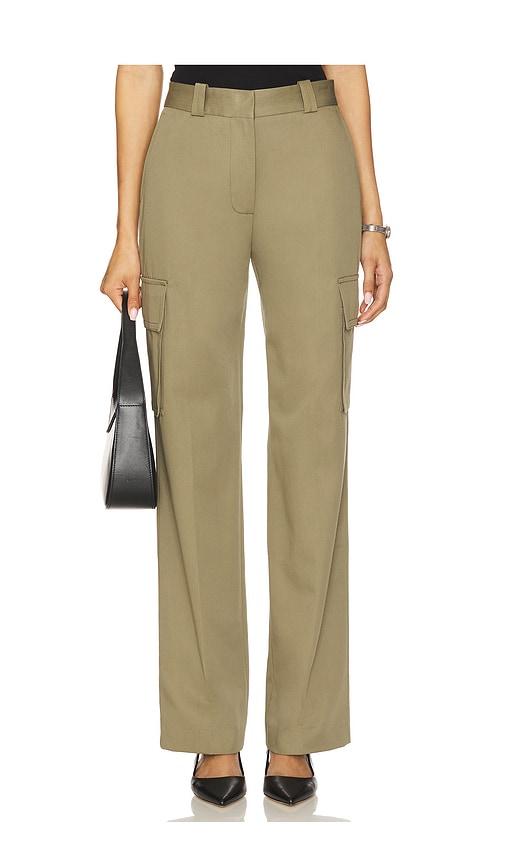 anine bing dayton cargo pant in olive. - size 2 (also in 8)