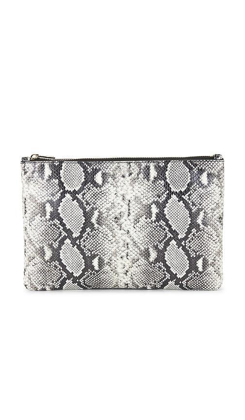 anine bing elly large pouch in black.