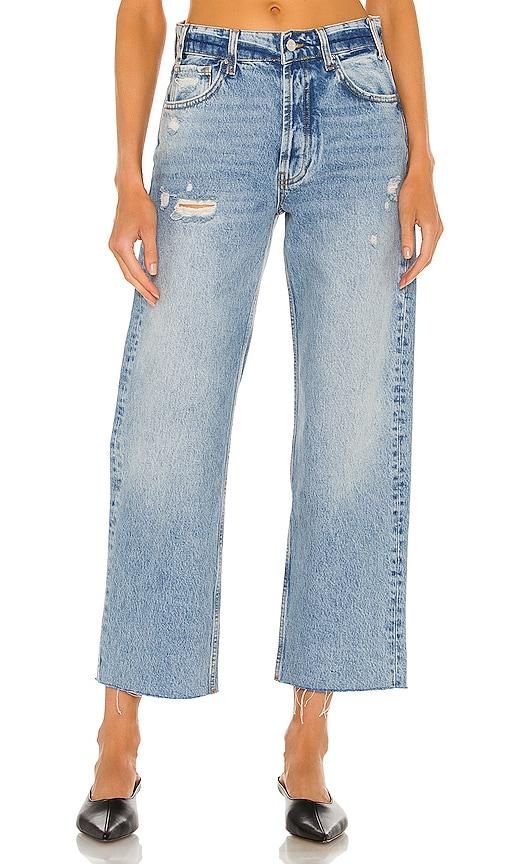 anine bing gavin jeans in denim-medium. - size 29 (also in 26, 27, 28, 30, 31, 32)