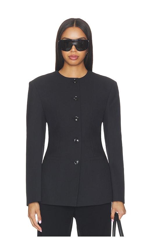 anine bing huda blazer in black. - size 34 (also in 36, 38, 40)