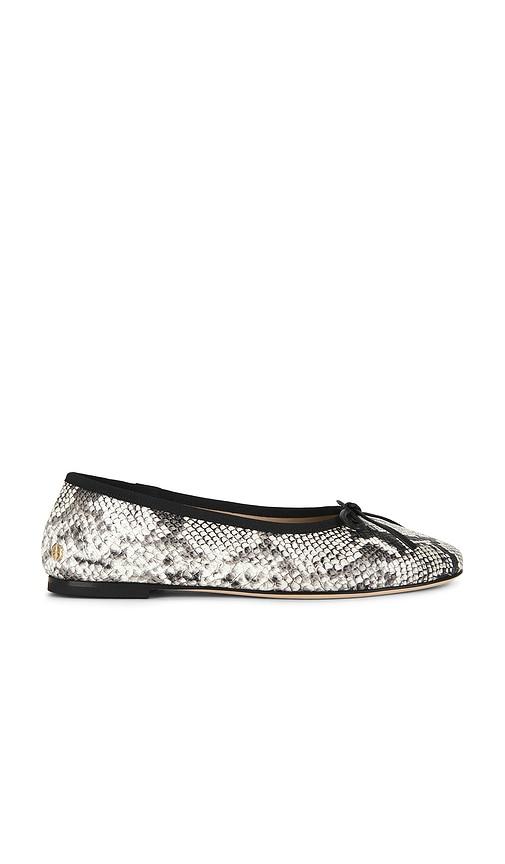 anine bing jamie flat in black,white. - size 36 (also in 37, 38)