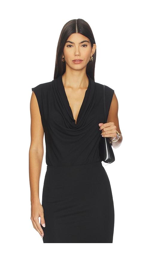 anine bing jeanette bodysuit in black. - size l (also in m)
