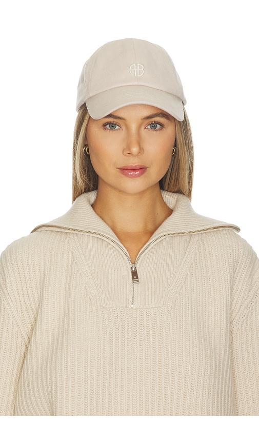 anine bing jeremy baseball cap in tan.
