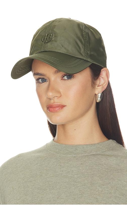 anine bing jeremy baseball cap nylon in army.