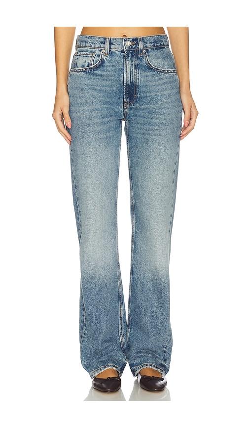 anine bing katherine straight leg in blue. - size 24 (also in 25, 26, 29)
