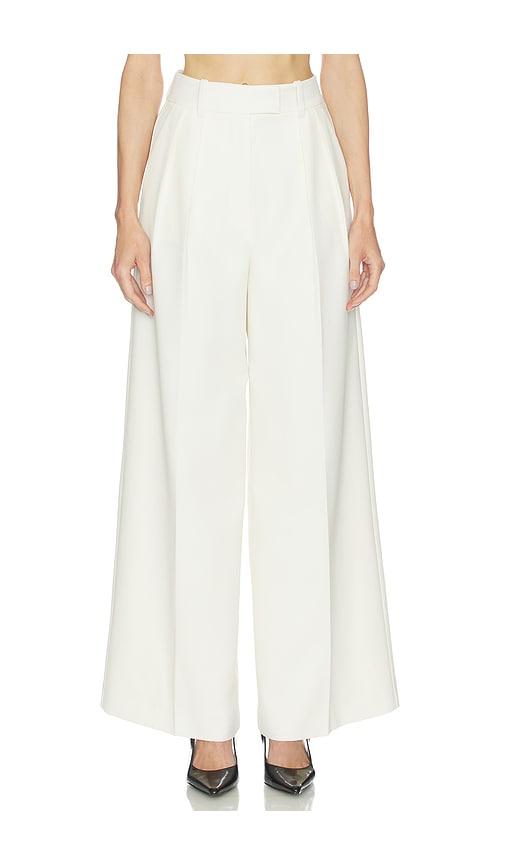 anine bing lou trouser in cream. - size 30 (also in 32, 38)