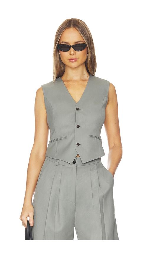 anine bing mario vest in grey. - size l (also in m, s, xs)