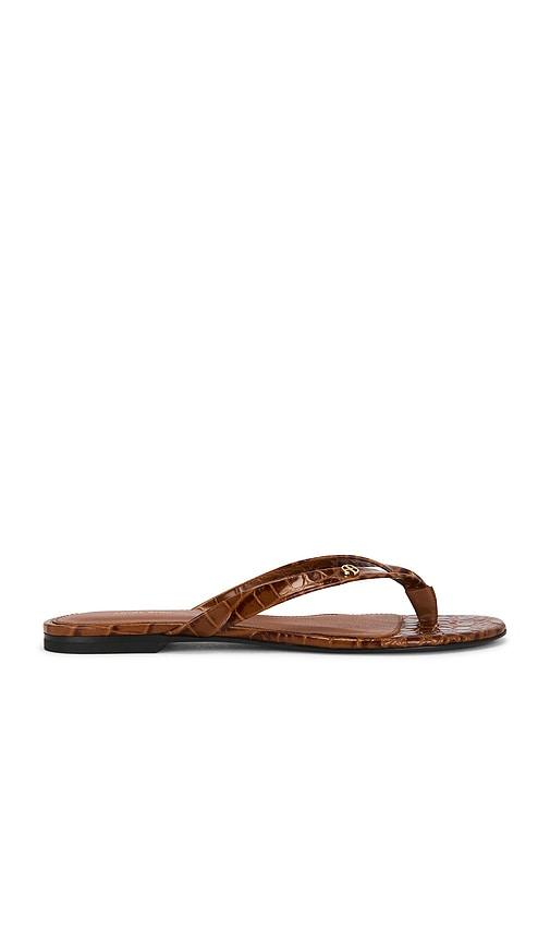 anine bing noelle thong sandal in brown. - size 36 (also in 38, 39, 40)