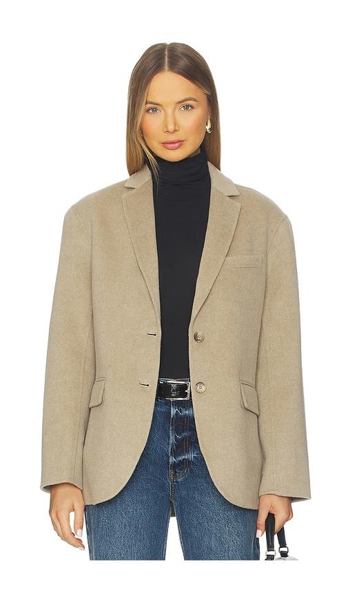 anine bing quinn blazer in beige. - size m (also in xs, s)